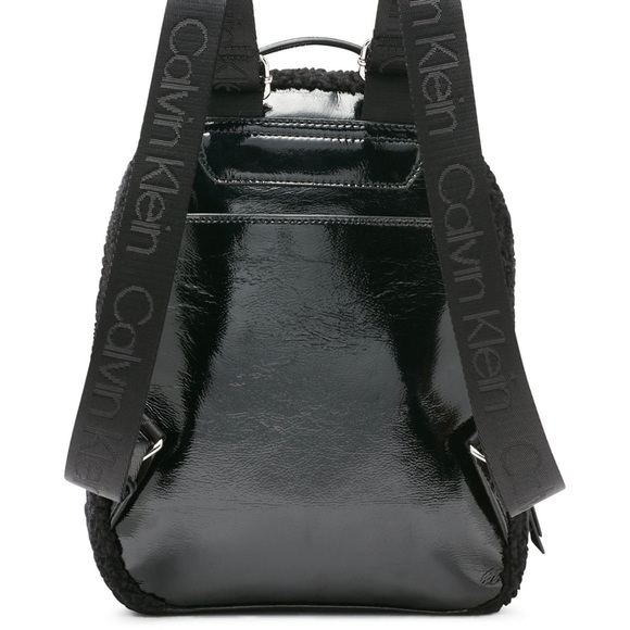Calvin Klein Bags Calvin Klein Estelle Patent Sherpa Backpack